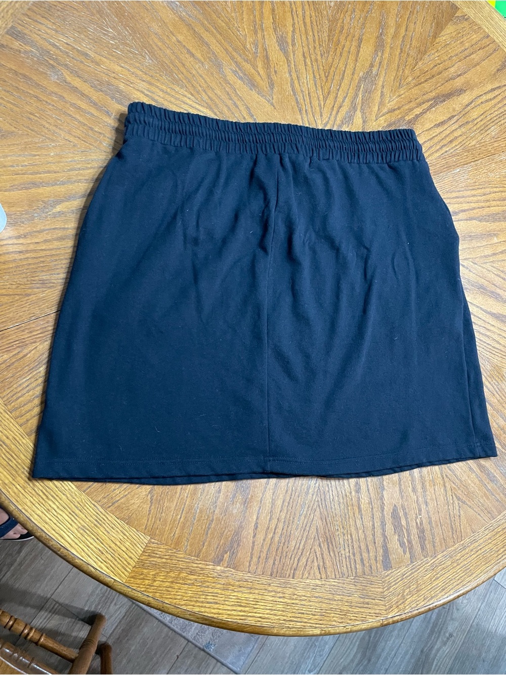 torrid Black Midi Skirt with Elastic Waist